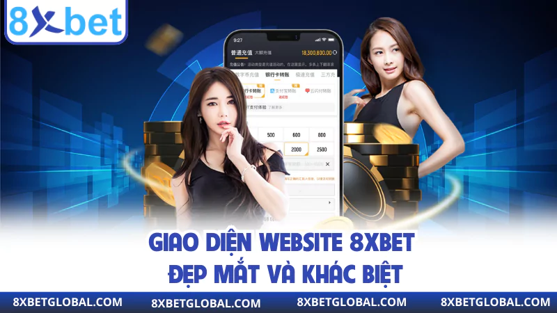 giao dien website 8xbet dep mat va khac