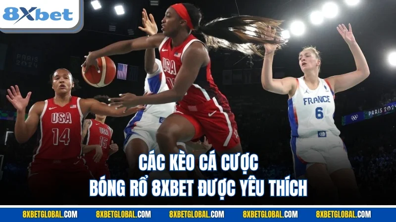 Các kèo cá cược bóng rổ 8XBET được yêu thích 