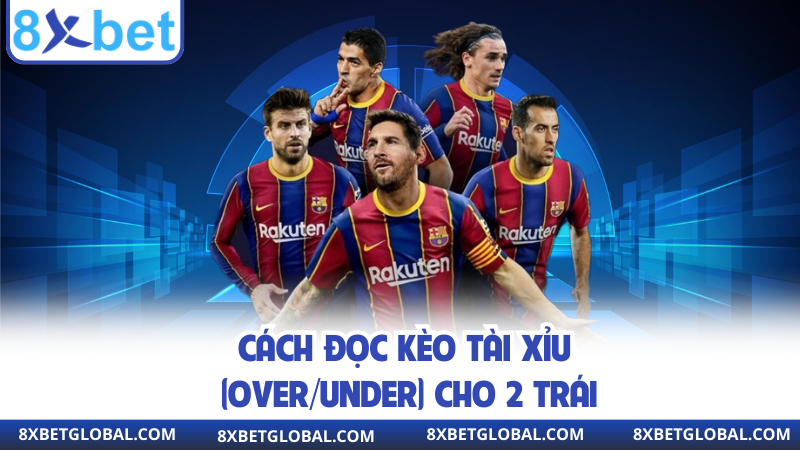 Cách đọc kèo Tài Xỉu (Over/Under) cho 2 trái
